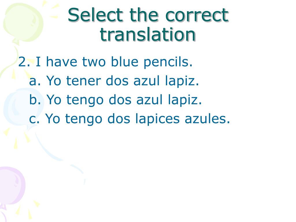 PPT Sentence Structure in Spanish PowerPoint Presentation, free