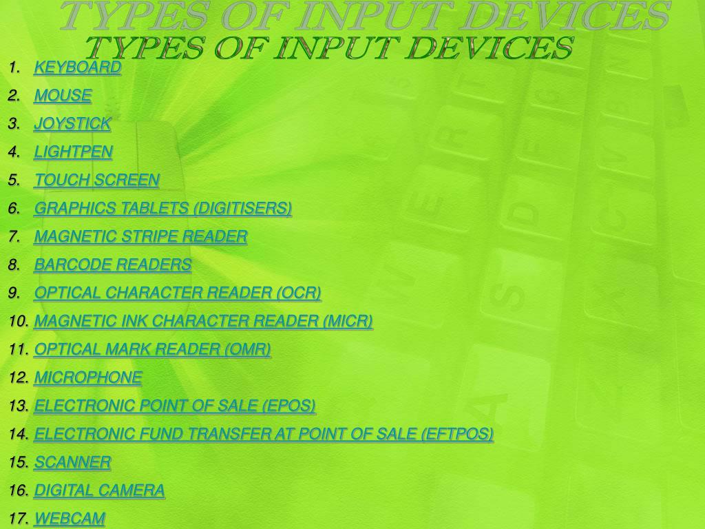 PPT Input and output devices PowerPoint Presentation, free download