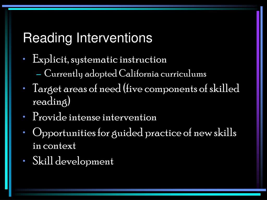 PPT Reading Interventions in a Three Tier Model PowerPoint