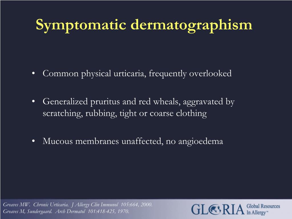 PPT GLORIA Module 12 Urticaria PowerPoint Presentation