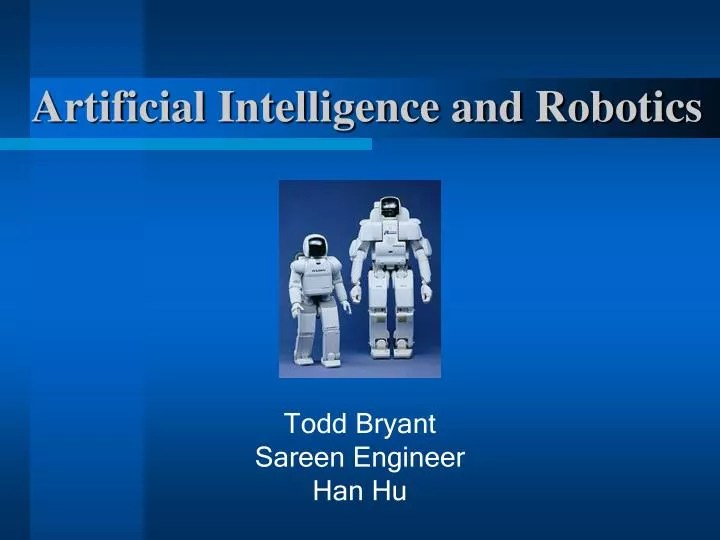 PPT Artificial Intelligence and Robotics PowerPoint Presentation