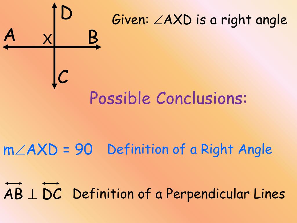 PPT Section 25 Perpendicular Lines & Proofs PowerPoint Presentation