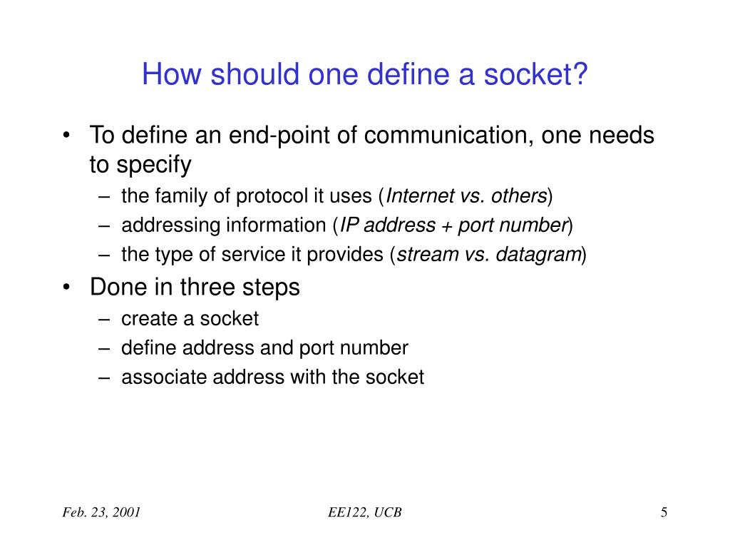 PPT Socket Programming a Primer PowerPoint Presentation, free