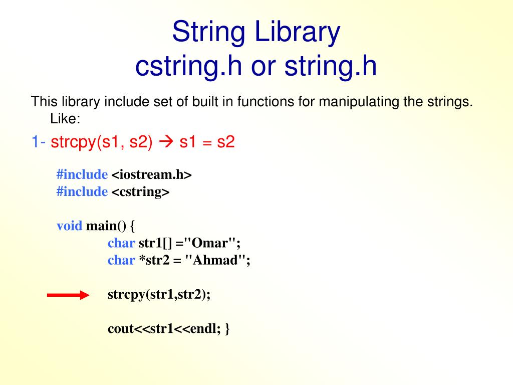 PPT String in C++ PowerPoint Presentation, free download ID4283297