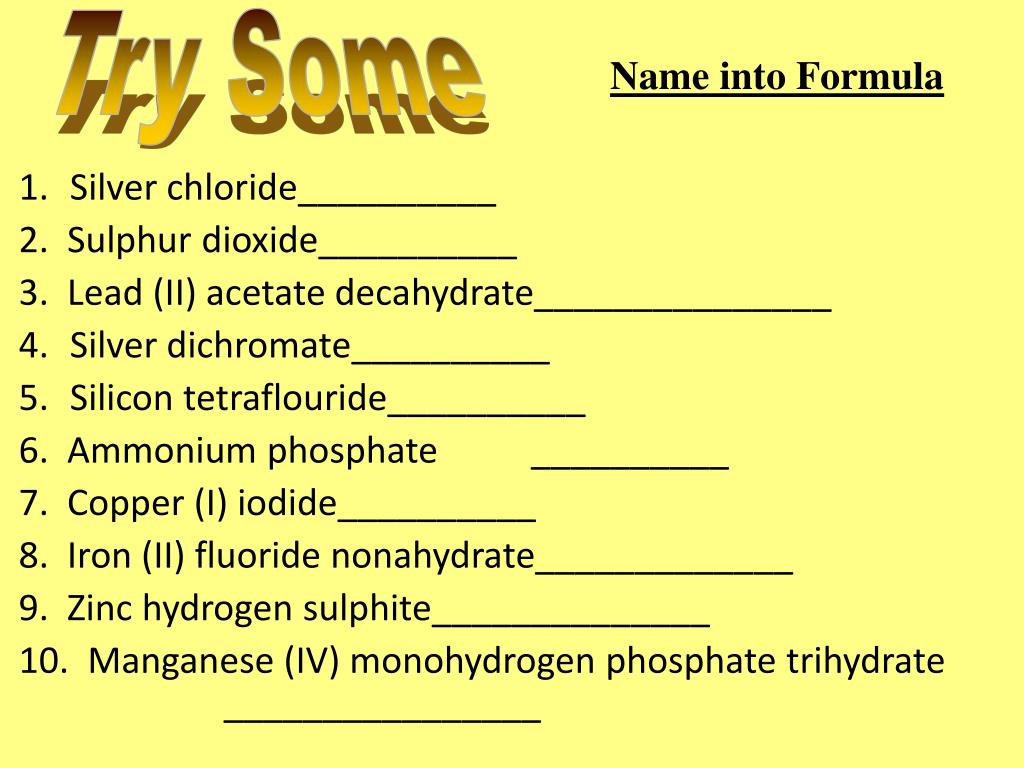 PPT Science 10 Chapter 4.2 Names and Formulas of Ionic Compounds