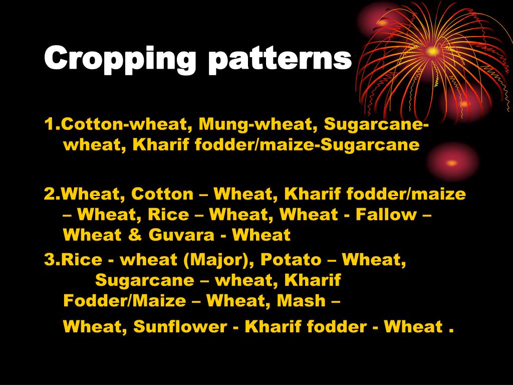 PPT CROPPING PATTERNS PowerPoint Presentation, free download ID4284030