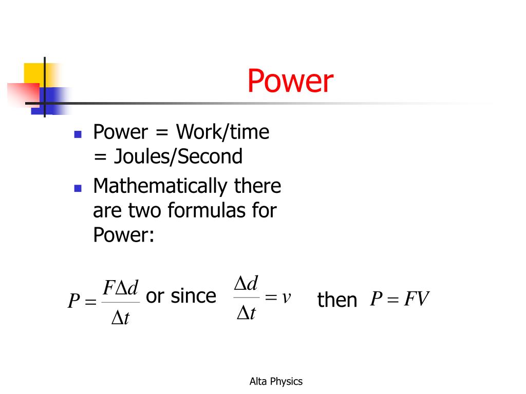 PPT Chapter 6 Power and Energy PowerPoint Presentation, free download