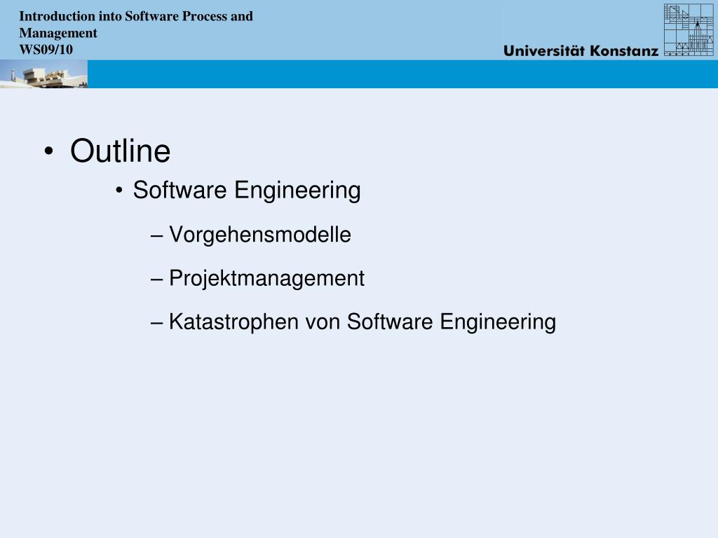 PPT Seminar Software Engineering WS09/10 PowerPoint Presentation