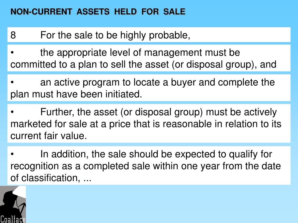 PPT NONCURRENT ASSETS HELD FOR SALE PowerPoint Presentation, free