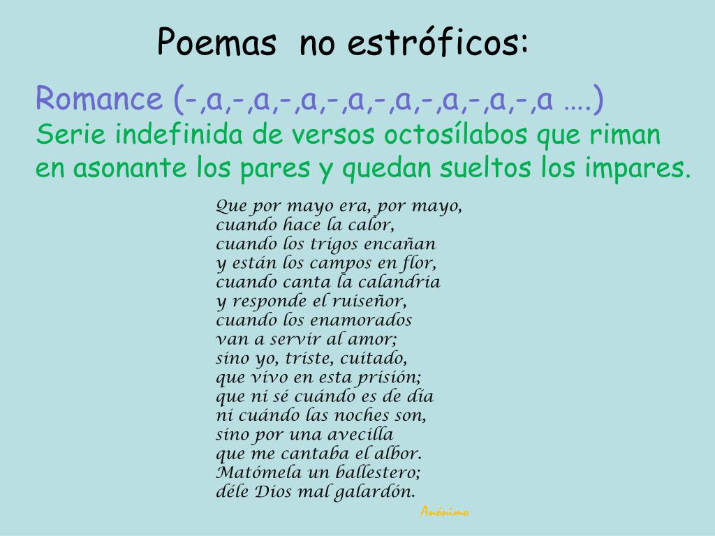 PPT ESTROFAS Y POEMAS PowerPoint Presentation, free download ID4287618