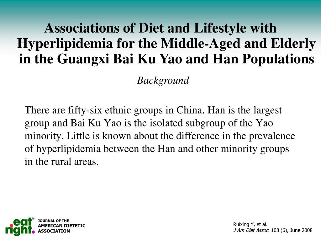 PPT Ruixing, Y, et al. J Am Diet Assoc. 108 (6), June 2008 PowerPoint