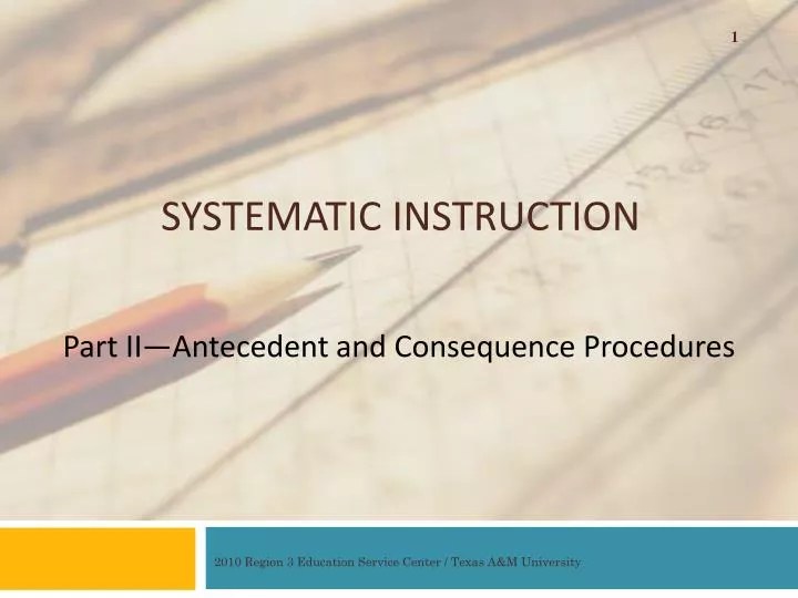 PPT SYSTEMATIC INSTRUCTION PowerPoint Presentation ID4290449