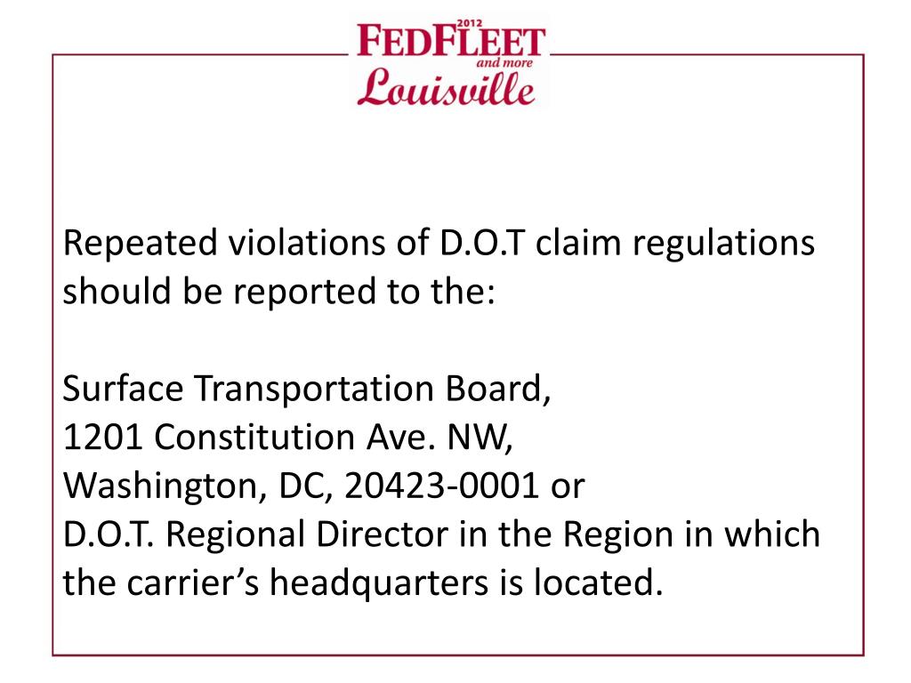 PPT Transportation Claims PowerPoint Presentation, free download ID