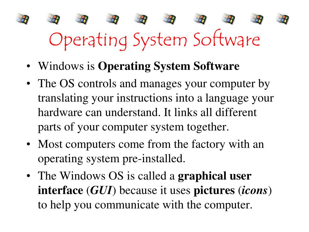PPT Introduction to the Windows Operating System PowerPoint