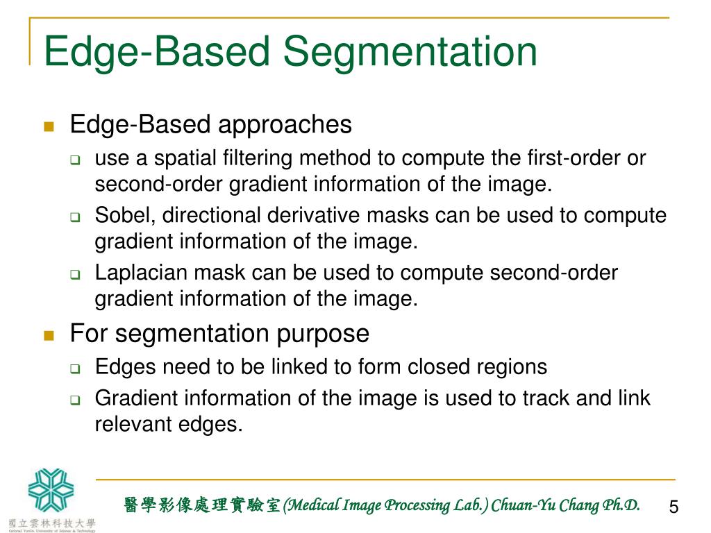 PPT Chapter 7 Image Segmentation PowerPoint Presentation, free