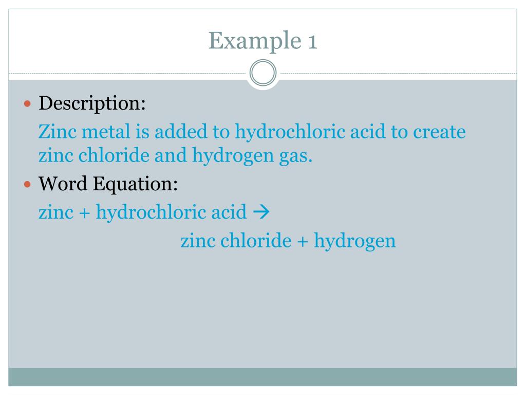 PPT Ch. 8 Chemical Equations and Reactions PowerPoint Presentation