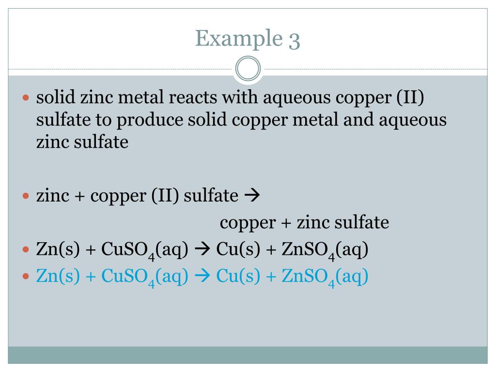 PPT Ch. 8 Chemical Equations and Reactions PowerPoint Presentation