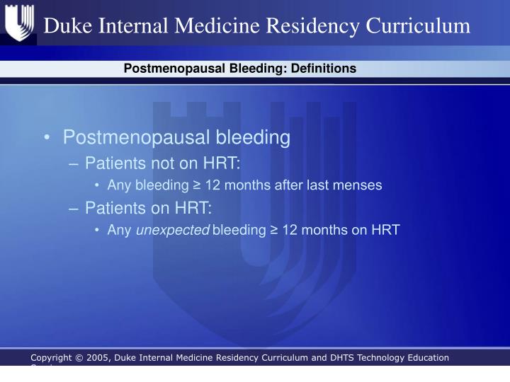 PPT Amenorrhea and Postmenopausal Bleeding PowerPoint Presentation