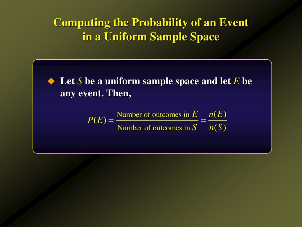 PPT Experiments, Sample Spaces, and Events Definition of Probability