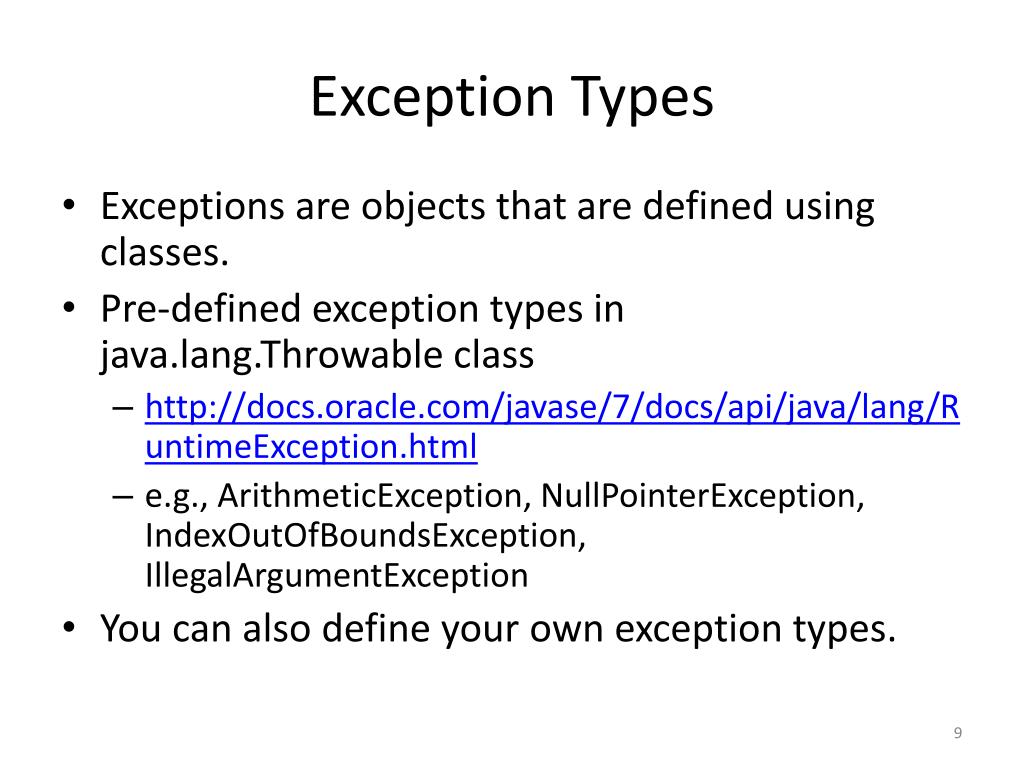 PPT Exception Handling PowerPoint Presentation, free download ID