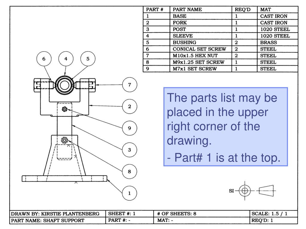 PPT Chapter 6 Assembly Drawings PowerPoint Presentation, free download ID4297907