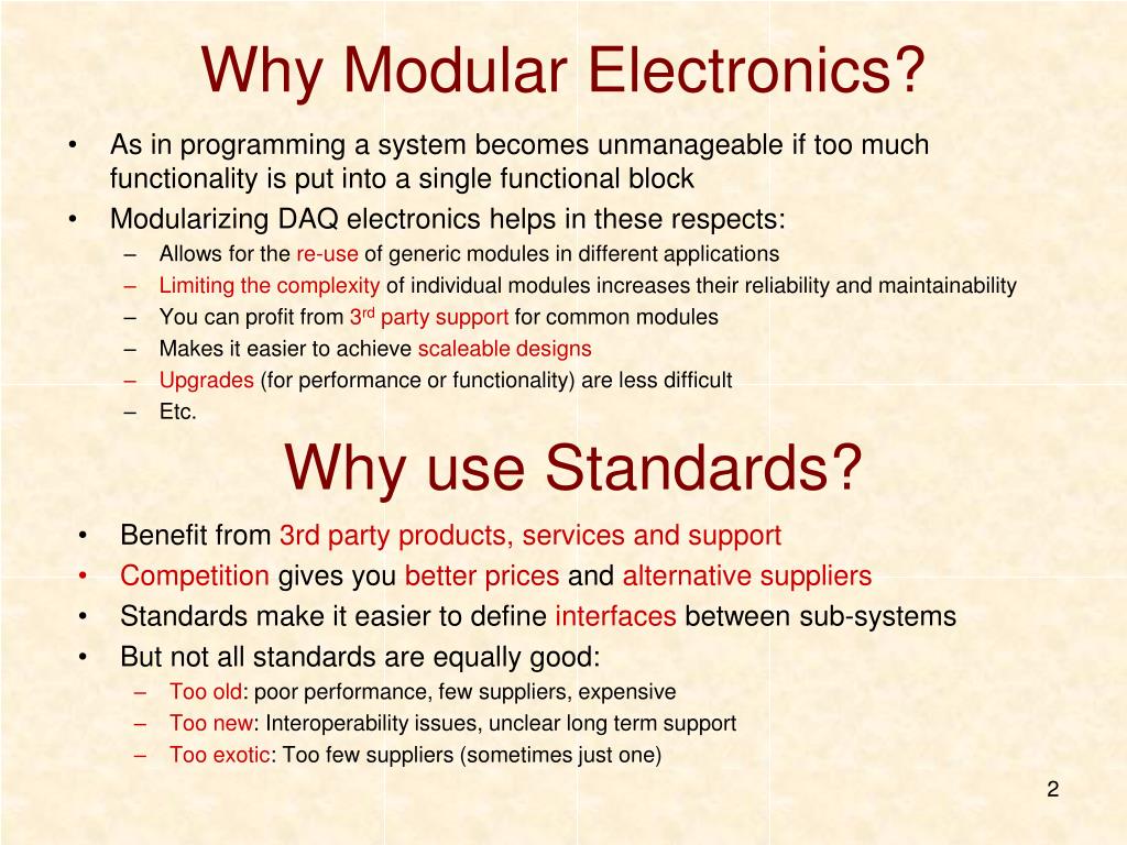 PPT Standards for Modular Electronics the past, the present and the