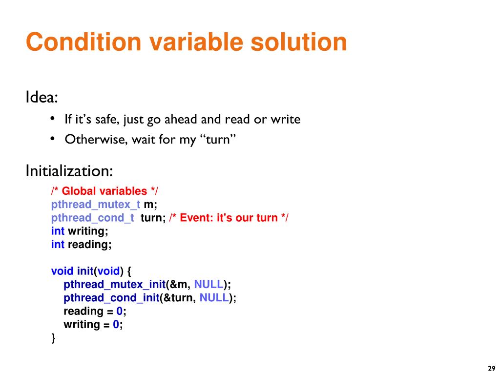 PPT Condition Variables PowerPoint Presentation, free download ID