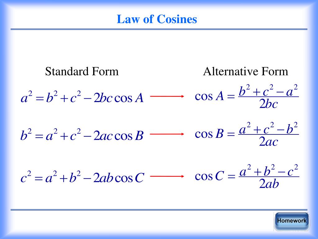 PPT Law of Cosines 10.5 PowerPoint Presentation, free download ID