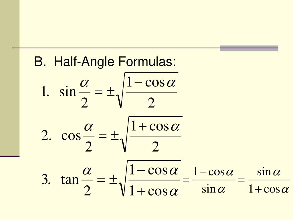 PPT Trig 3.1 Trigonometric Identities PowerPoint Presentation ID