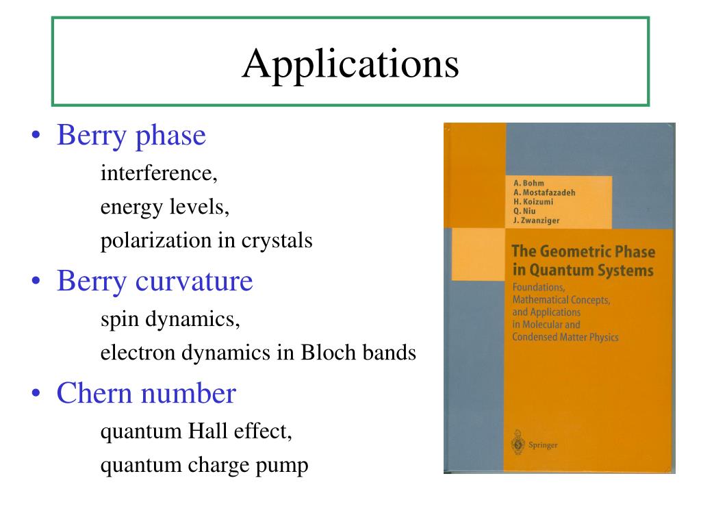 PPT Berry Phase Effects on Electronic Properties PowerPoint