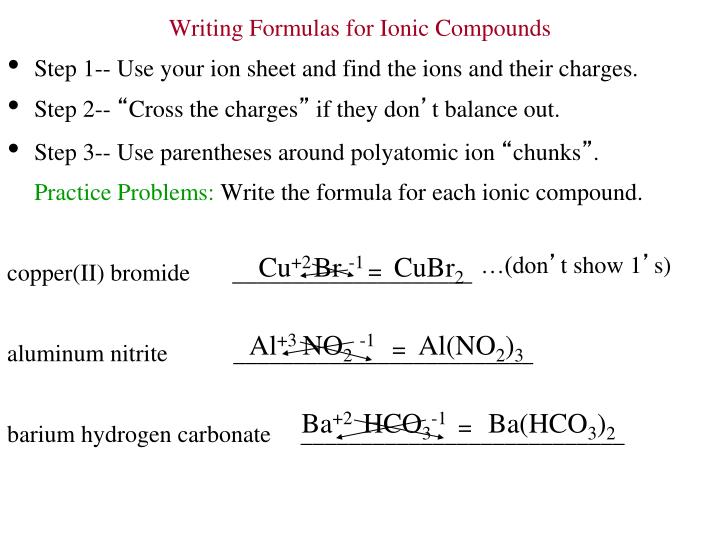 PPT Ch. 4 NotesNomenclature Chemical Names & Formulas PowerPoint