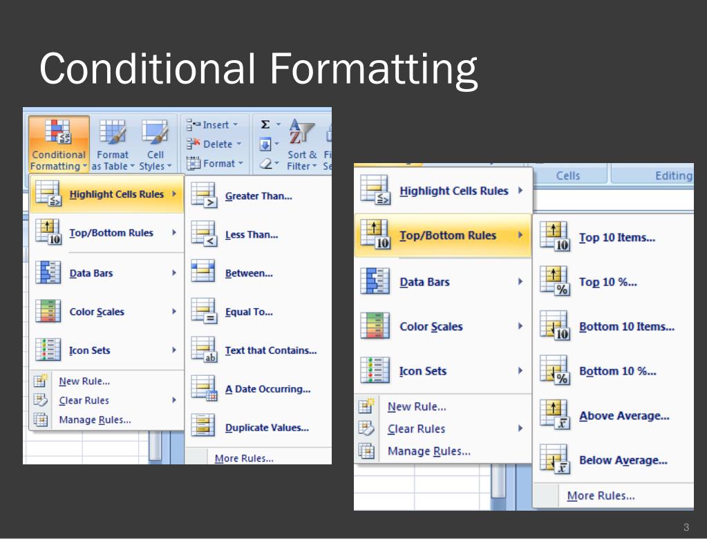PPT Conditional Formatting PowerPoint Presentation, free download
