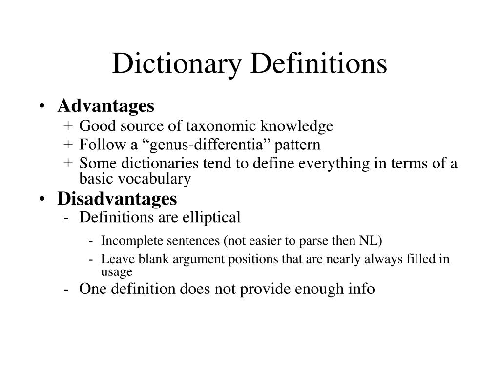 PPT Interpreting Dictionary Definitions PowerPoint Presentation, free