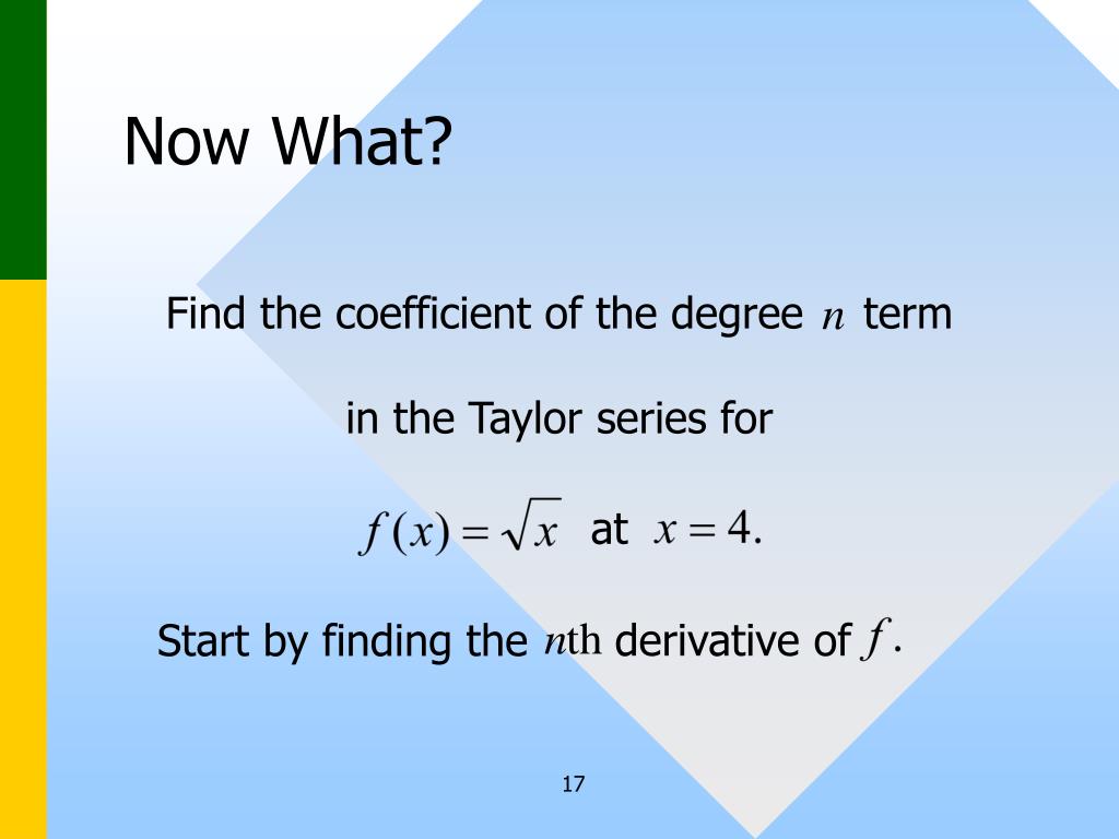 PPT Power Series PowerPoint Presentation, free download ID4311333