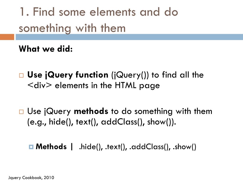 PPT jQuery Introduction PowerPoint Presentation, free download ID