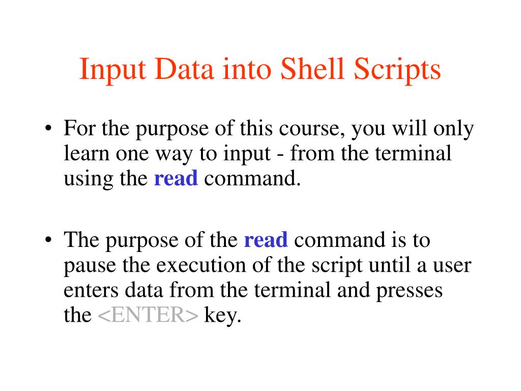 PPT Basic Shell Scripting Part 1 Objective Learn to PowerPoint