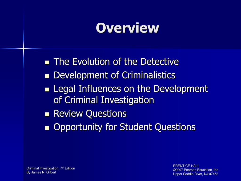 PPT Historical Origins of Criminal Investigation PowerPoint