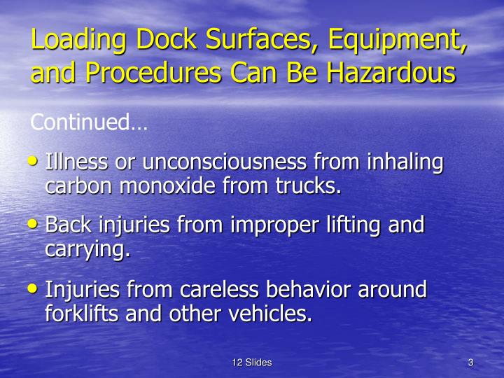 PPT Loading Dock Safety PowerPoint Presentation ID4314747