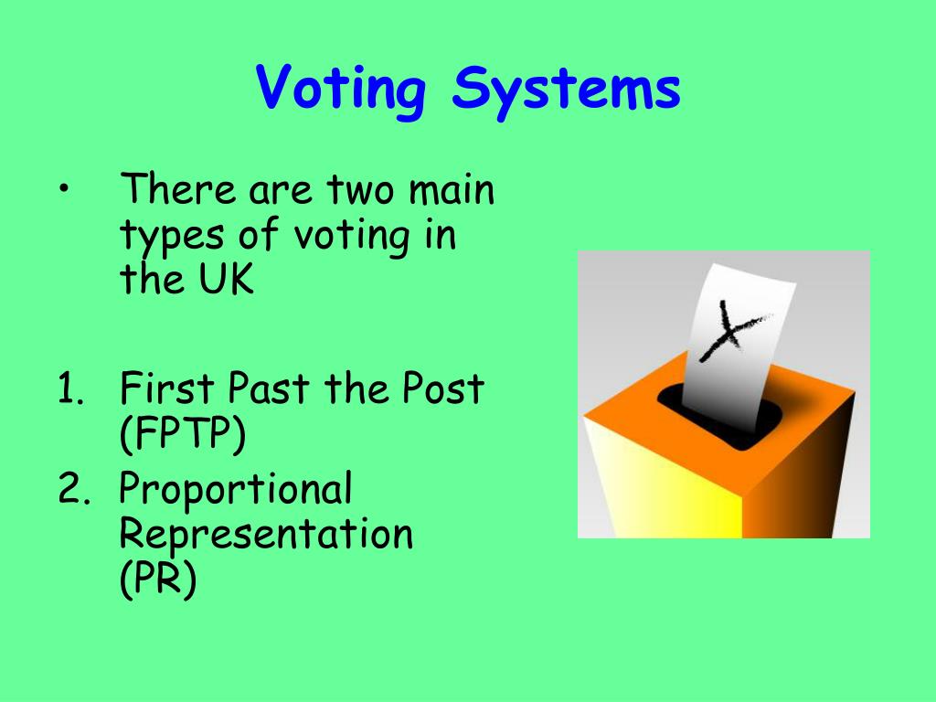 PPT FPTP v. PR Mock Election PowerPoint Presentation, free download