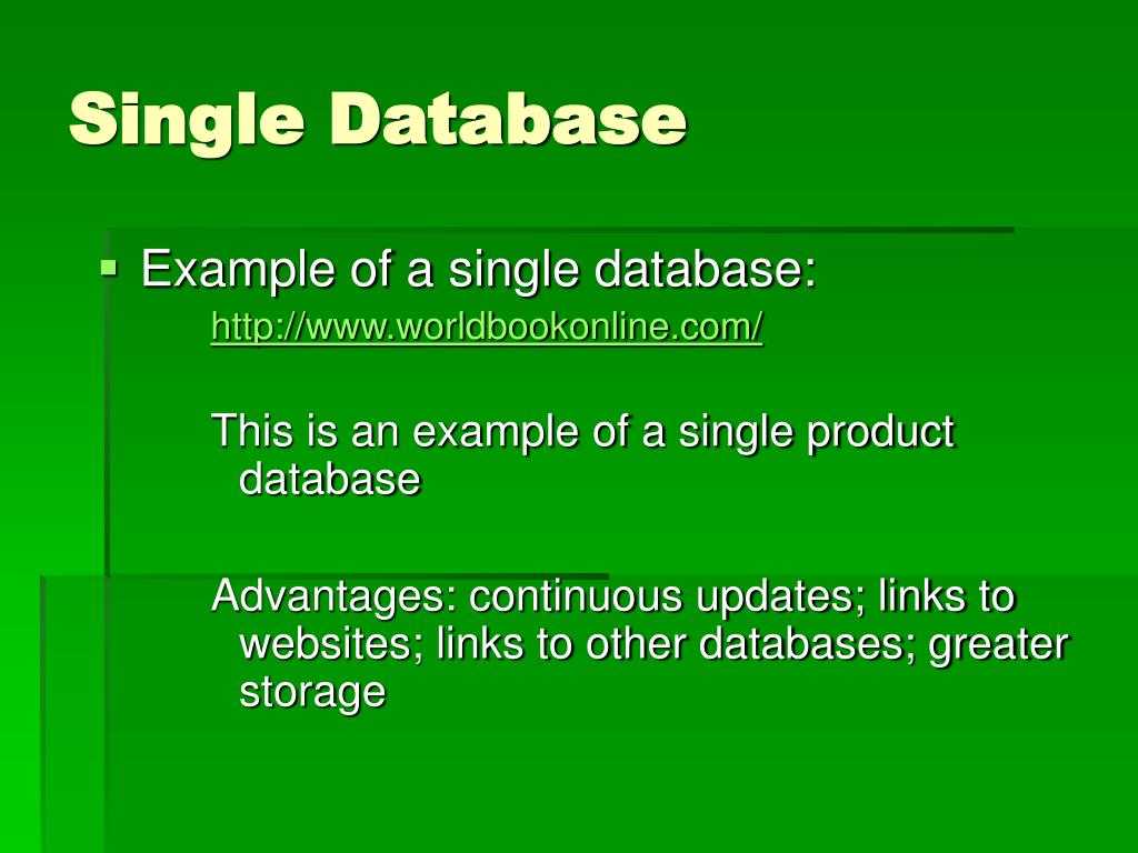 PPT ELECTRONIC DATABASES PowerPoint Presentation, free download ID