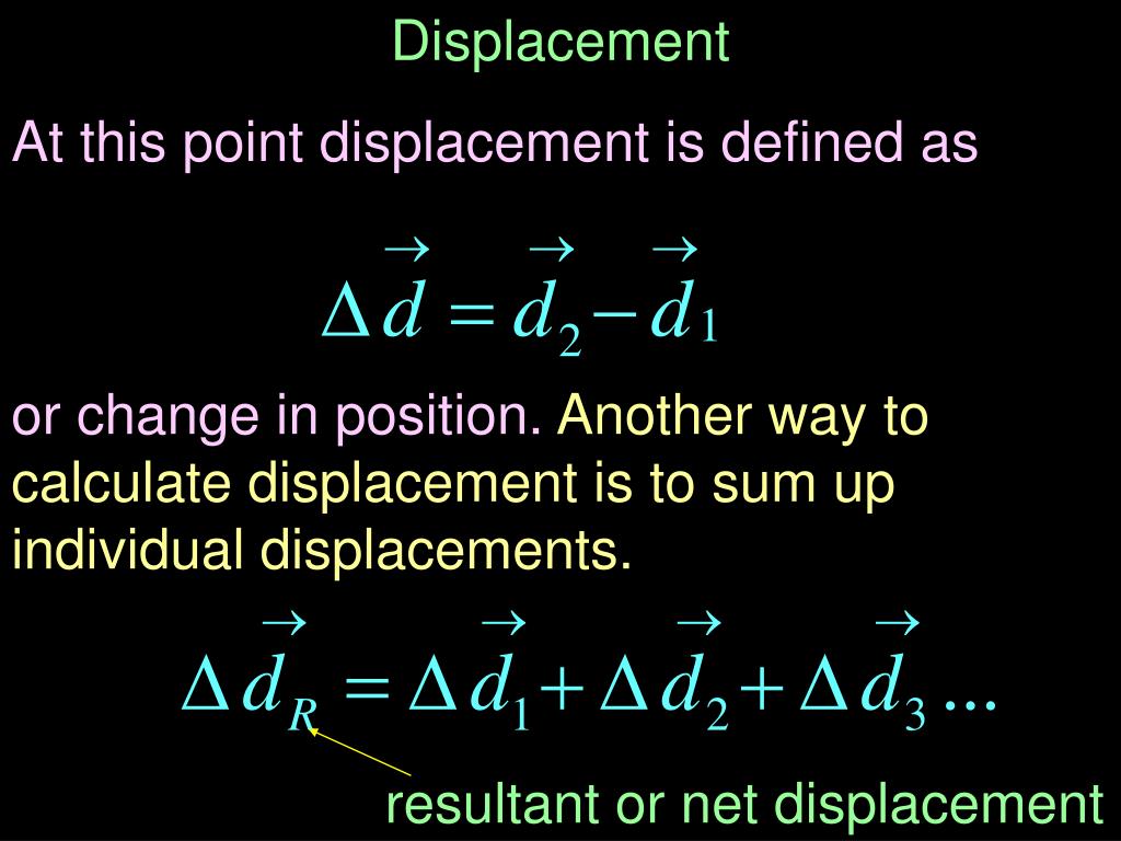 PPT POSITION, DISPLACEMENT PowerPoint Presentation, free download