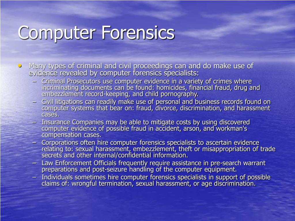 PPT COMPUTER FORENSICS PowerPoint Presentation, free download ID4326355
