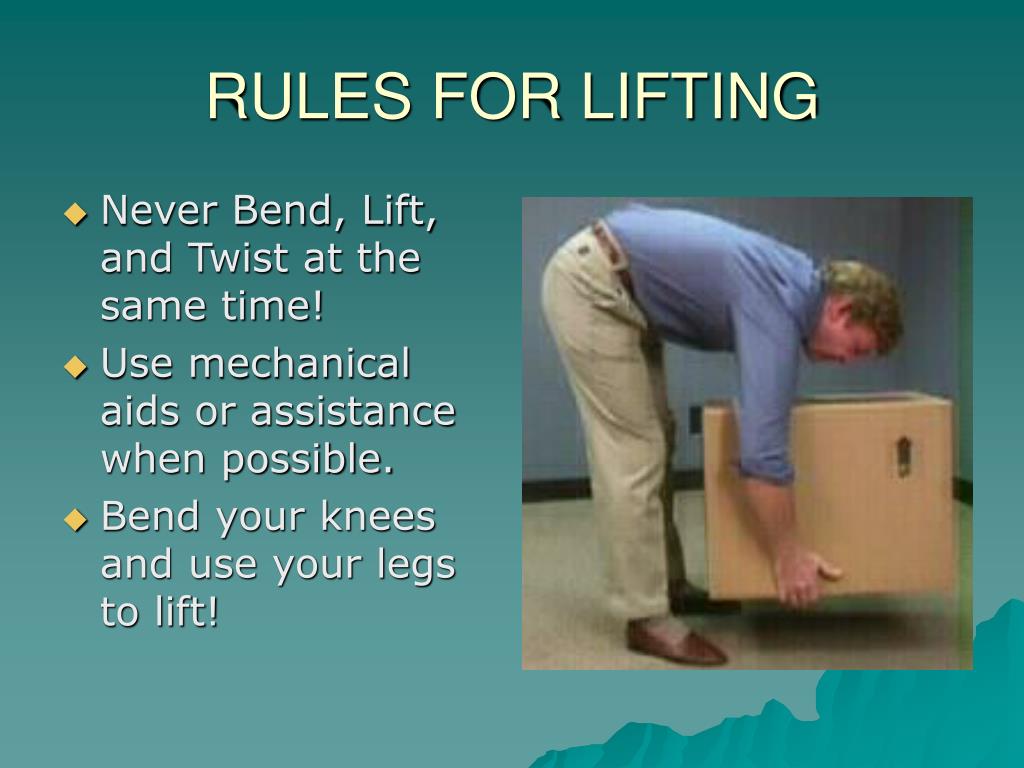 PPT Lifting Without Injury PowerPoint Presentation, free download