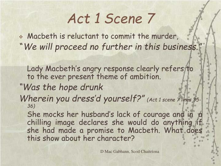 PPT “Lady Macbeth is the real driving force behind the