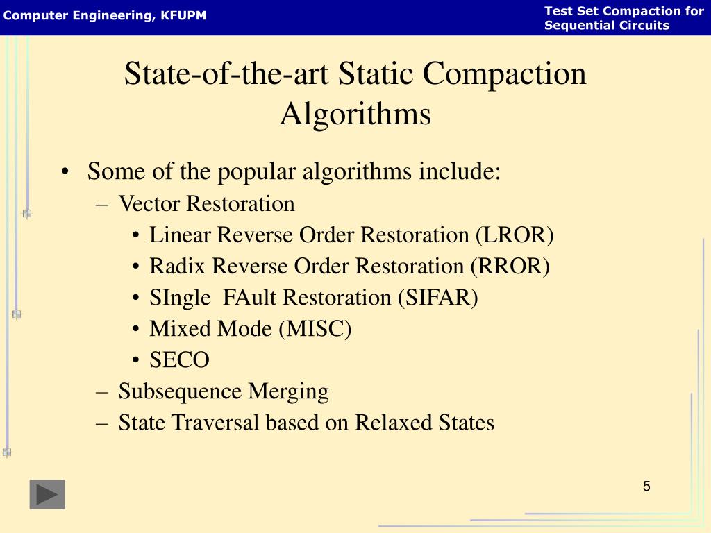PPT Test Set Compaction for Sequential Circuits based on Test