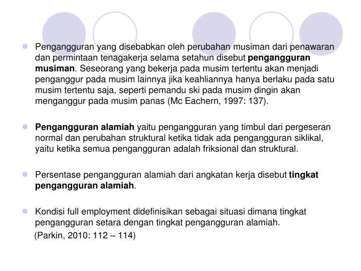 PPT PENGANGGURAN DAN INFLASI PowerPoint Presentation ID4330224