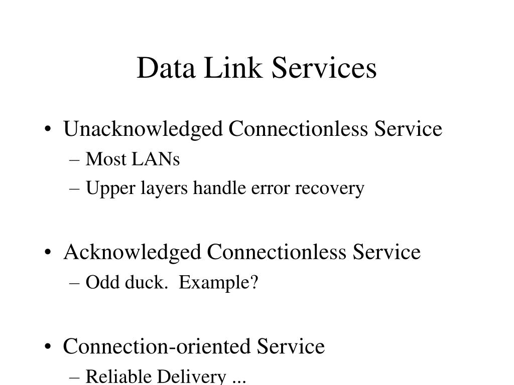 PPT Data/Link Layer Issues PowerPoint Presentation, free download