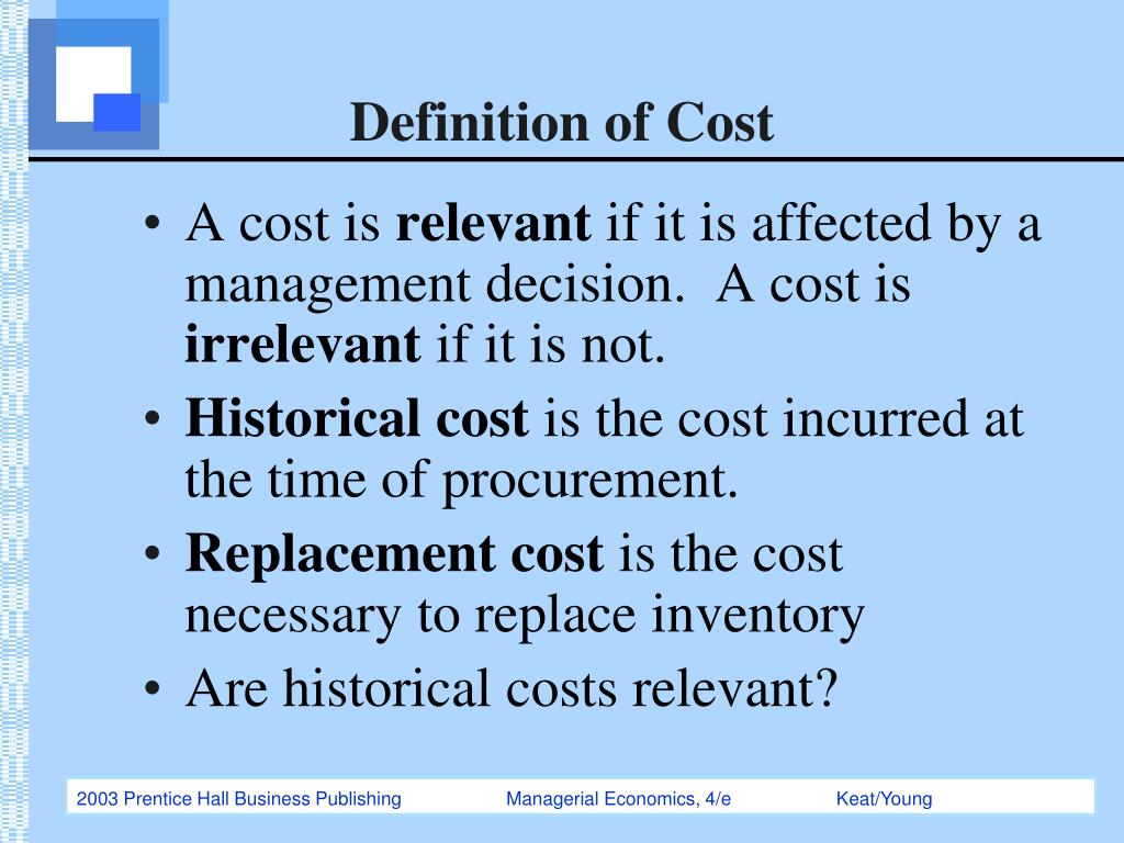 PPT The Theory and Estimation of Cost PowerPoint Presentation, free