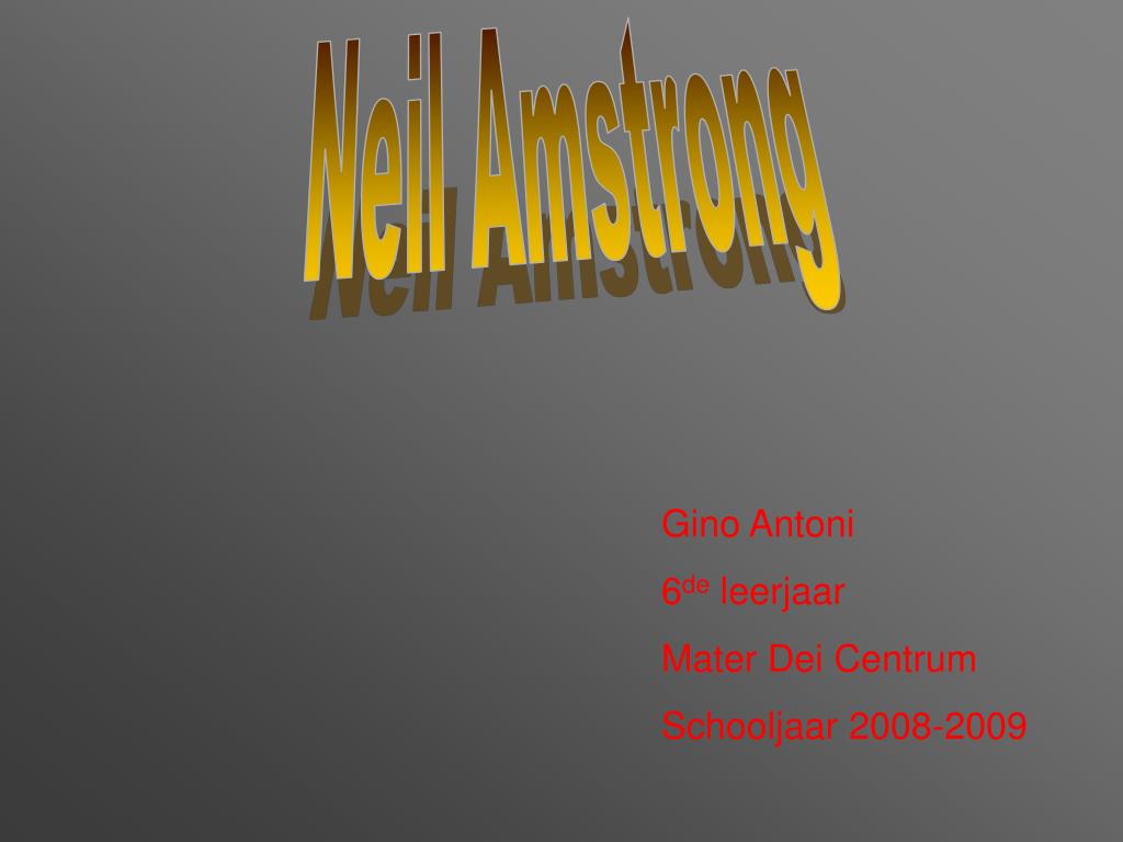 PPT Neil Amstrong PowerPoint Presentation, free download ID4331351