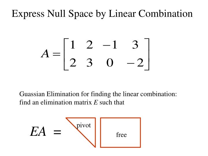 PPT Lecture 9 Symmetric Matrices Subspaces and Nullspaces PowerPoint